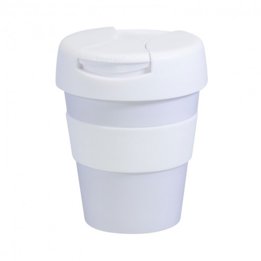 Flip Lid Plastic Karma Cups White